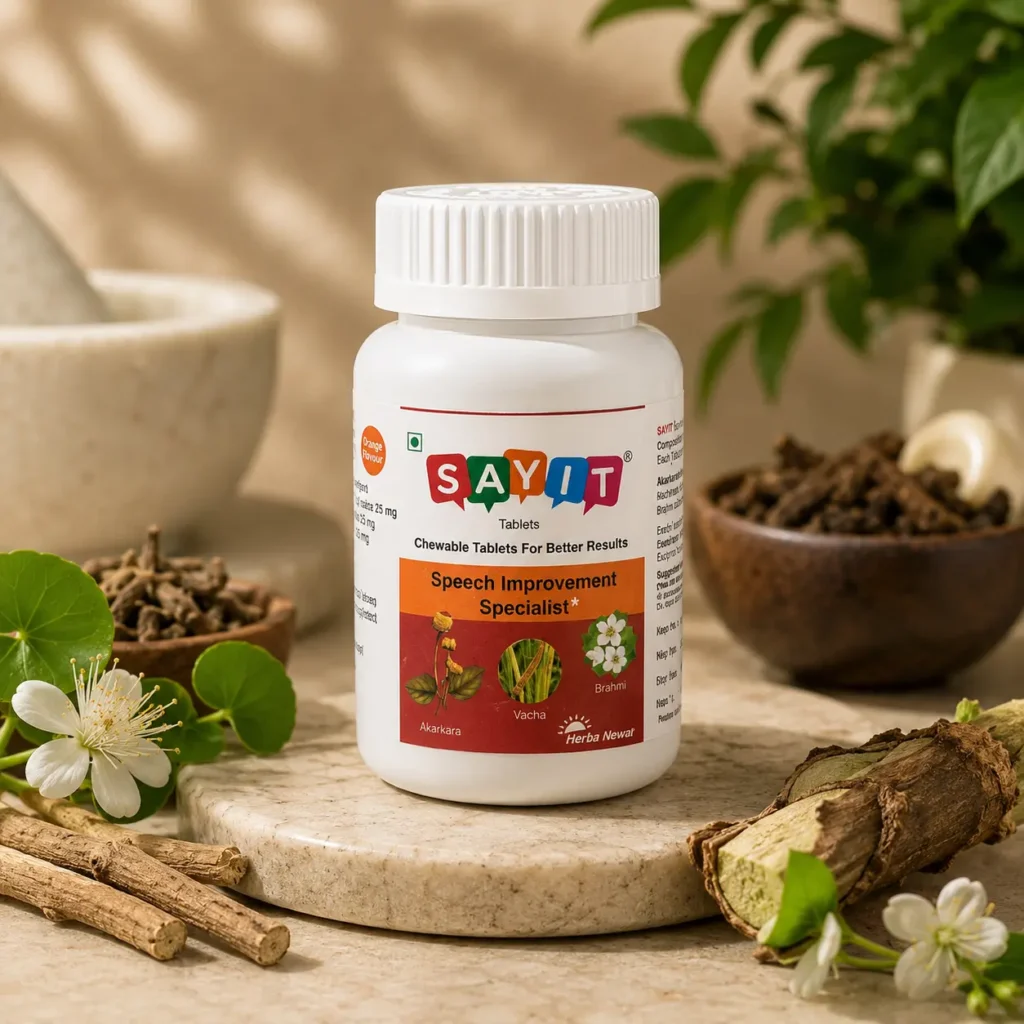 Sayit Chewable Tablets pack, front of label
